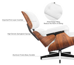 Eames Lounge Chair Replica: Rosewood & Black
