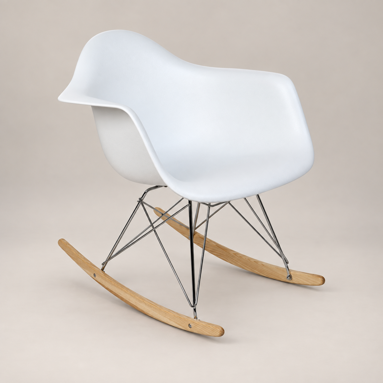 Eames Rocking Arm Chair - RAR | White