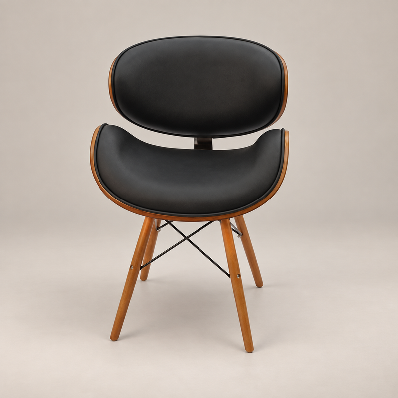 Buy Eames Dining Side Chair - DSW Faux Leather | Black