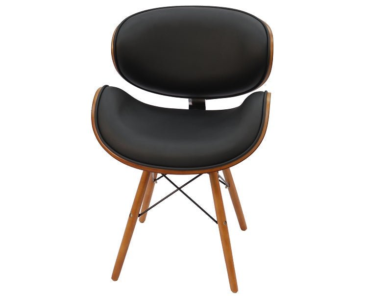 Eames Dining Side Chair - DSW Faux Leather | Black