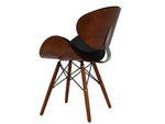 Eames Dining Side Chair - DSW Faux Leather | Black