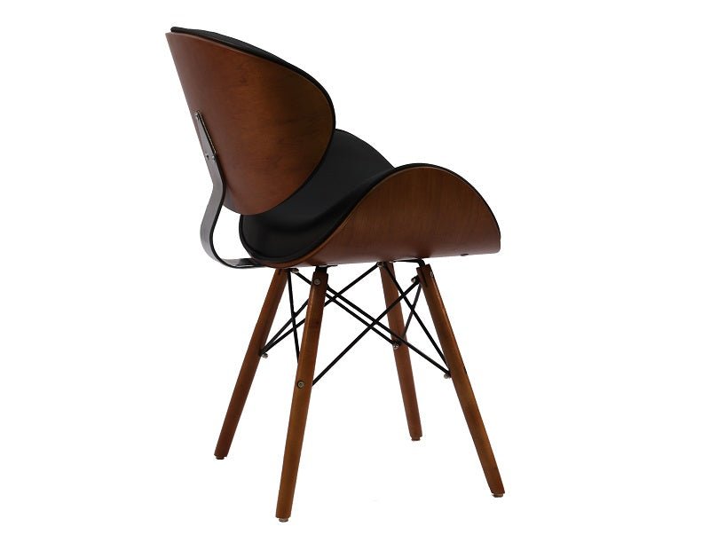Eames Dining Side Chair - DSW Faux Leather | Black