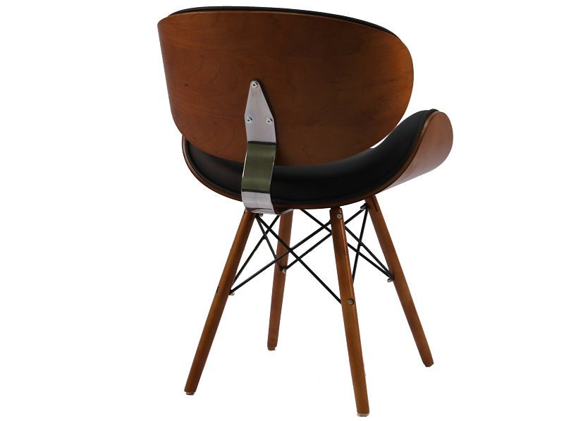Eames Dining Side Chair - DSW Faux Leather | Black