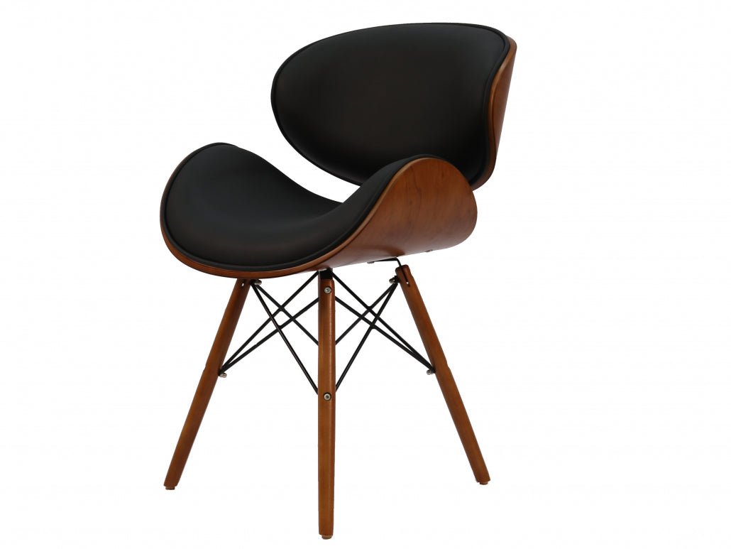 Eames Dining Side Chair - DSW Faux Leather | Black