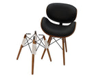 Eames Dining Side Chair - DSW Faux Leather | Black