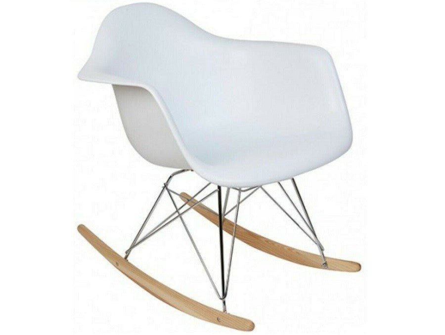 Eames Rocking Arm Chair - RAR | White