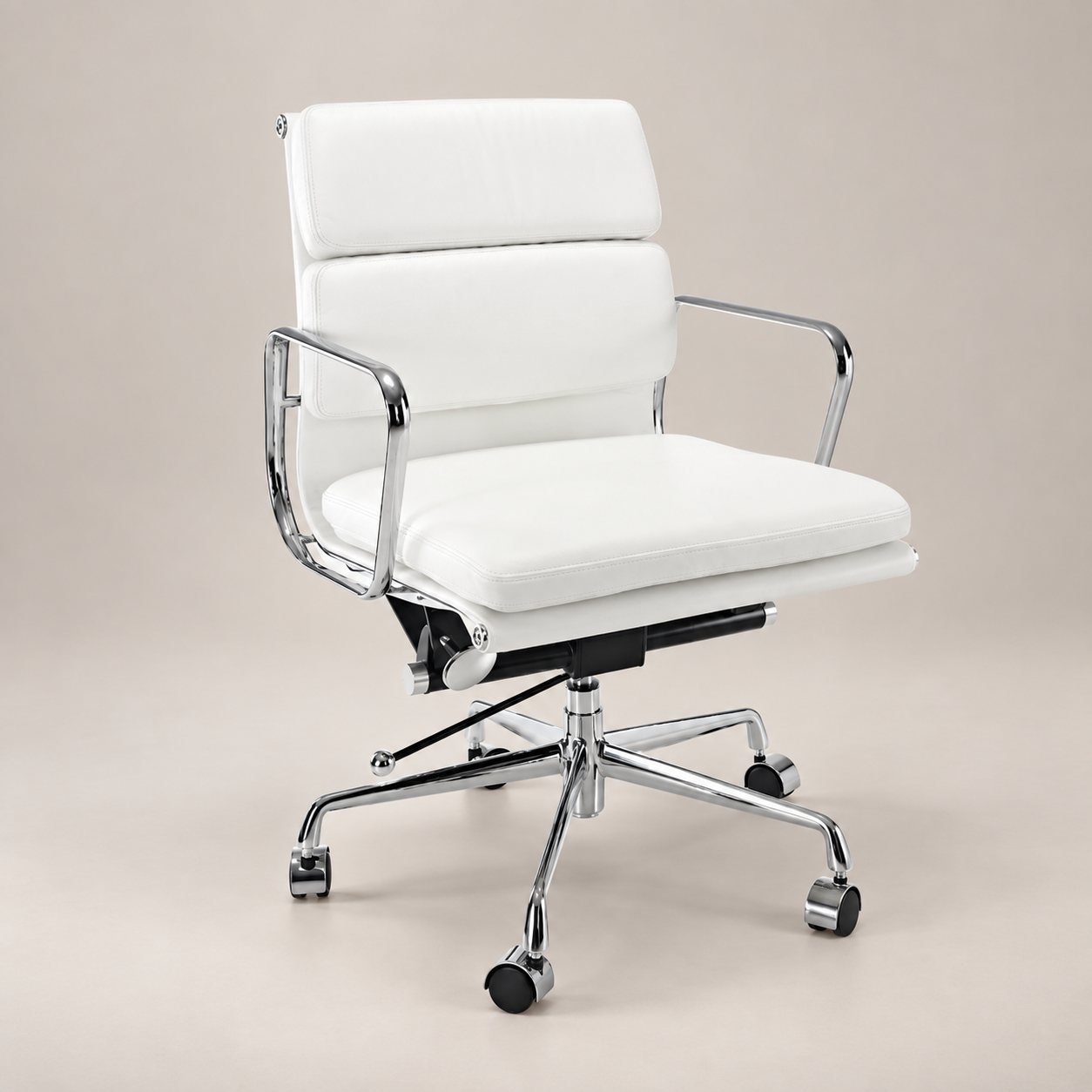 Eames Low Back Soft Pad Office Chair EA217 - White