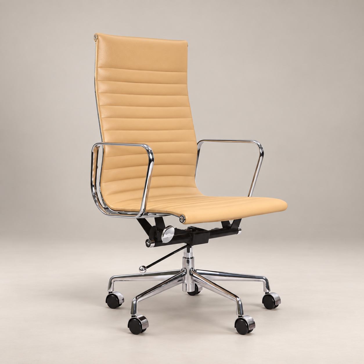 Buy Eames High Back Ribbed Office Chair EA119 – Cream
