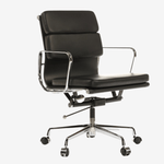 Eames Low Back Soft Pad Office Chair EA217 - Dark Brown