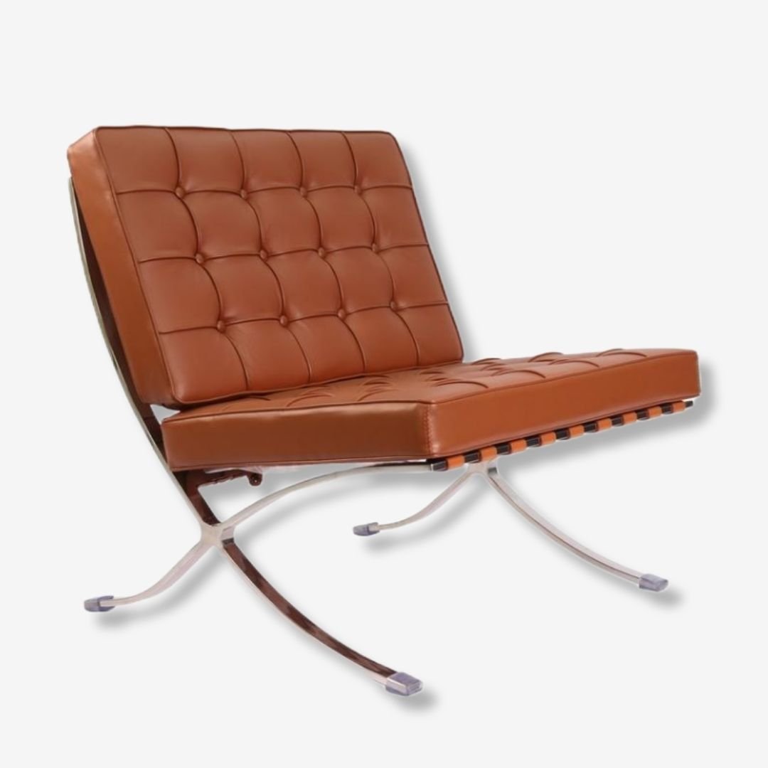 Mies Premium Barcelona Chair - Dark Grey Leather