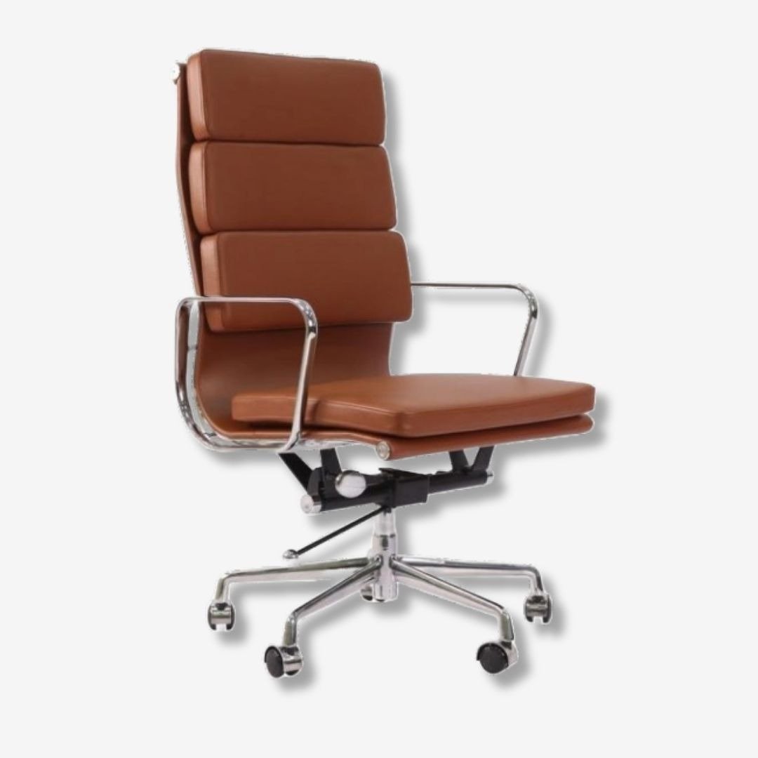Black Office Chair: Eames Style Soft Pad EA 219