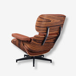 Eames Lounge Chair Replica: Rosewood & Black