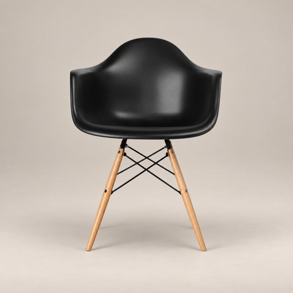 Buy Eames Dining Side Armchair - DAW | Black