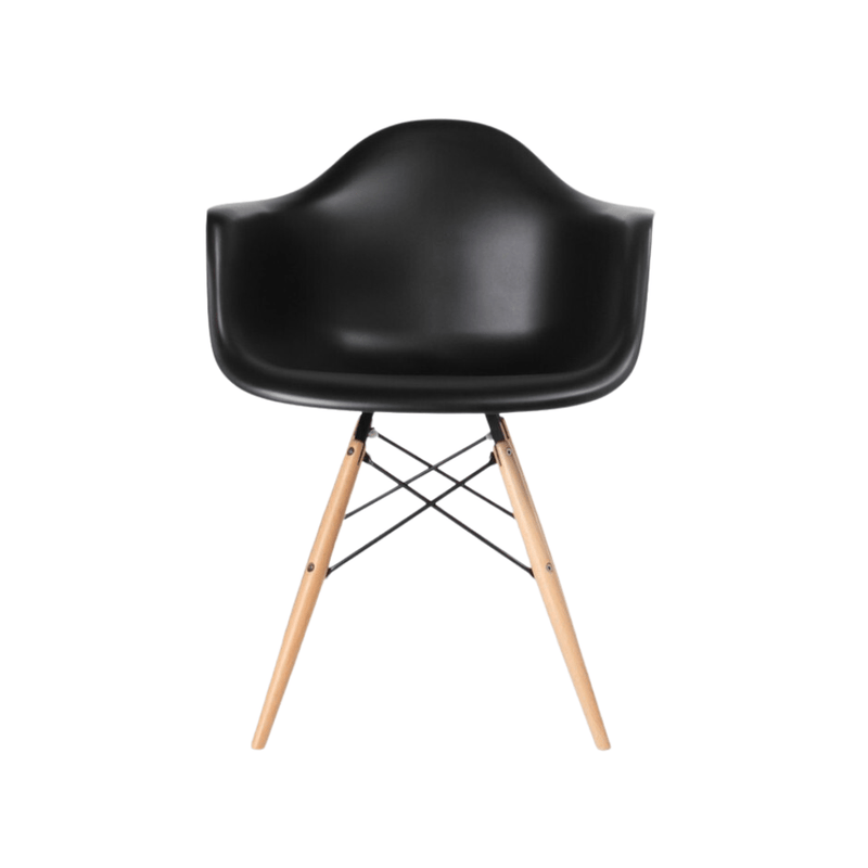 Eames Dining Side Armchair - DAW | Black