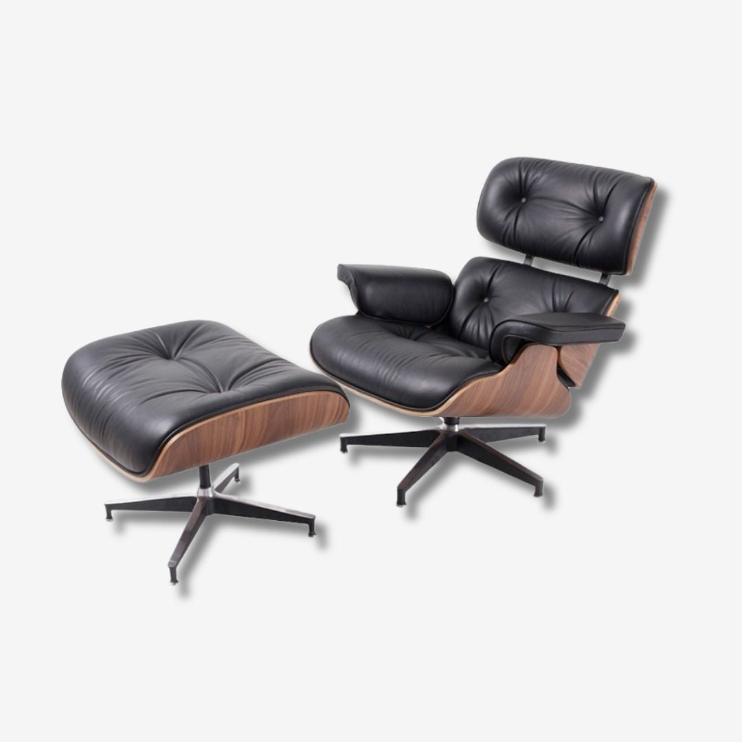 Eames Lounge Chair & Ottoman – Walnut Wood | Dark Brown
