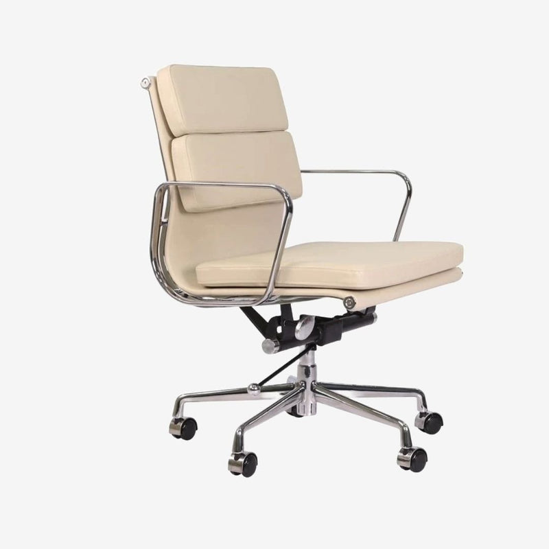 Eames Low Back Soft Pad Office Chair EA217 - Cream