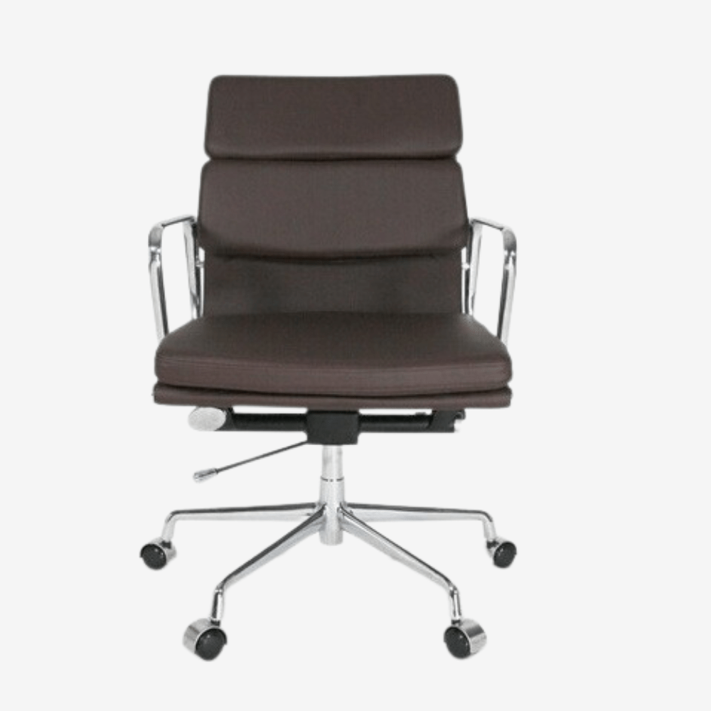 Eames Low Back Soft Pad Office Chair EA217 - Dark Brown