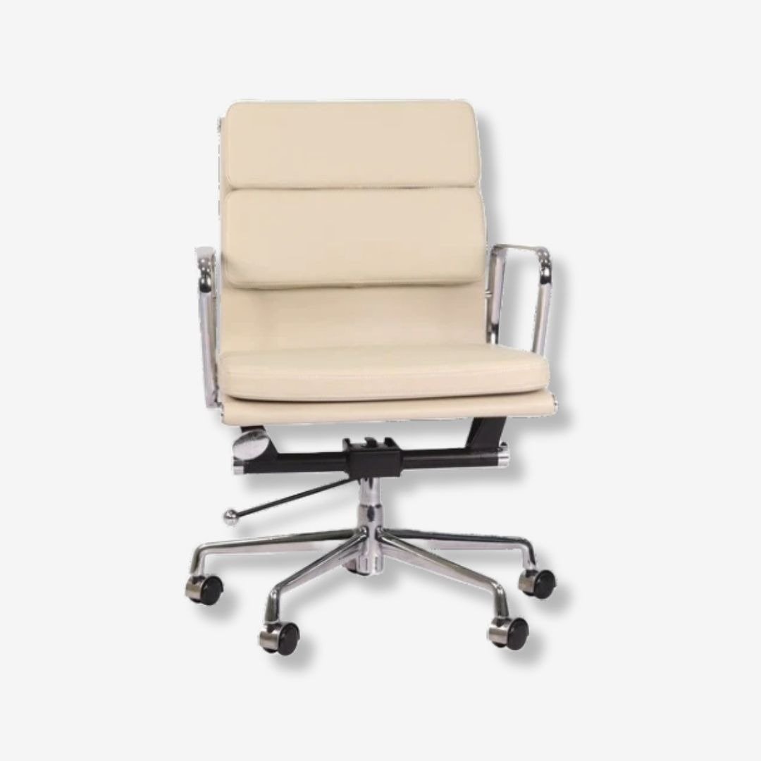Eames Low Back Soft Pad Office Chair EA217 - Cream