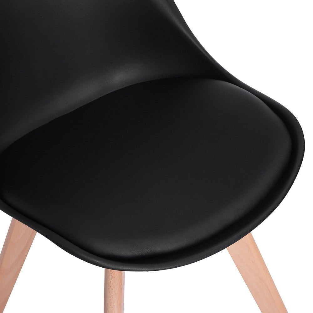 Modern Tulip Dining Chair - Black | Sleek Design for Contemporary Interiors