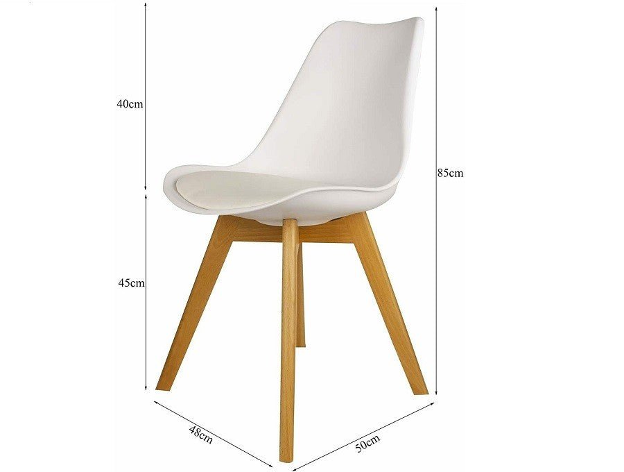 Modern Tulip Dining Chair - White | Sleek Design for Contemporary Interiors