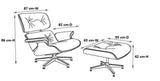 Ray Eames Lounge Chair: Dunkelrosenholz Schwarz