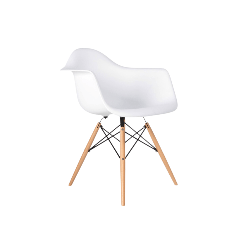 Eames Dining Side Armchair - DAW | White