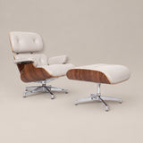 Eames Lounge Chair & Ottoman – Walnut Wood & Dark Brown