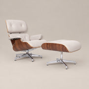 Eames Lounge Chair & Ottoman – Walnut Wood & Dark Brown