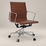 Eames Low Back Ribbed Office Chair EA117  – Dark Brown