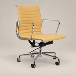 Eames Low Back Ribbed Office Chair EA117  – Cream