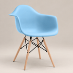 Silla de comedor con brazos Eames - DAW | Azul