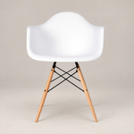 Eames Silla Auxiliar de Comedor - DAW | Blanco