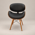 Eames Esszimmerstuhl - DSW Kunstleder | Schwarz