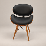 Eames Esszimmerstuhl - DSW Kunstleder | Schwarz