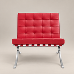 Mies Premium Barcelona stoel - Rood leer