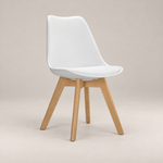 Modern Tulip Chaise de Salle à Manger - Blanc | Design Iconique pour un Mode de Vie Moderne