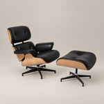 Eames Lounge Chair &amp; Ottoman - Essenhout | Zwart