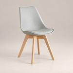 Modern Tulip Chaise de Salle à Manger - Gris | Style Iconique pour Espaces Contemporains