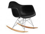 Eames schommelstoel - RAR | Zwart 