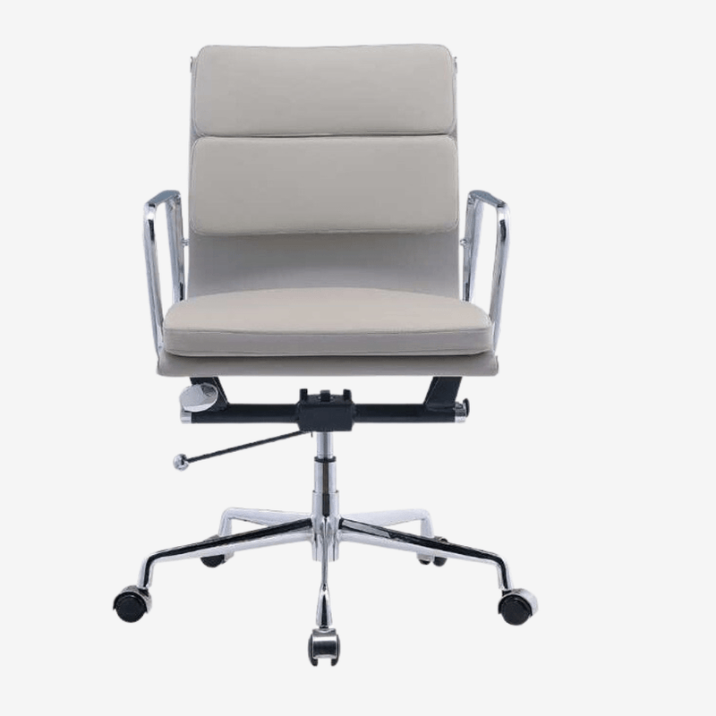 Eames Low Back Soft Pad Office Chair EA217 - Light Grey