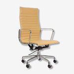 Eames High Back Ribbed Office Chair EA119  – Cream