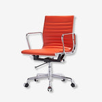 Eames Low Back Ribbed Office Chair EA117 – Oranje