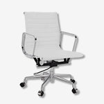 Eames Low Back Ribbed Office Chair EA117 – Oranje