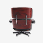 Eames Lounge Chair and Ottoman - Dark Rosewood & Black Leather