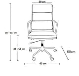 Buy Black Eames Office Chair: Style Soft Pad EA 219