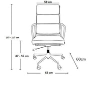 Buy Black Eames Office Chair: Style Soft Pad EA 219