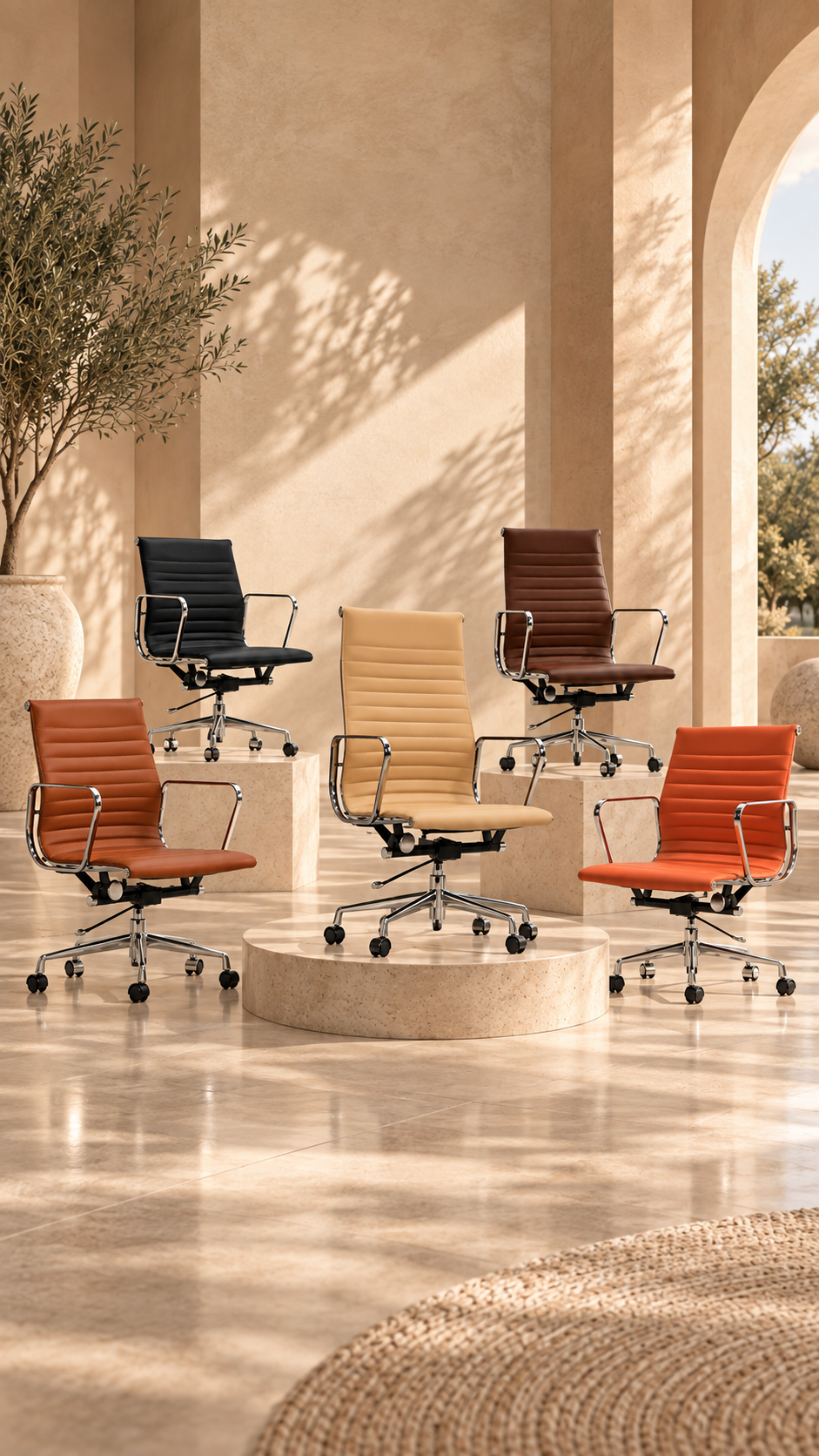Purchase Ribbed Thin Pad Office Chairs | Furnish Meister