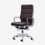 Dark Brown Office Chair: Eames Style Soft Pad EA 219