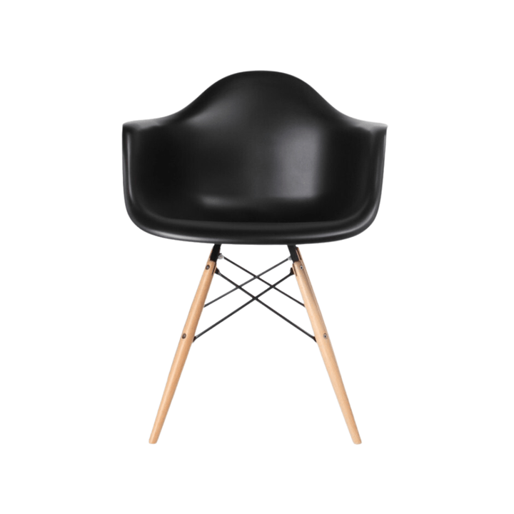 Eames Dining Side Armchair - DAW | Black