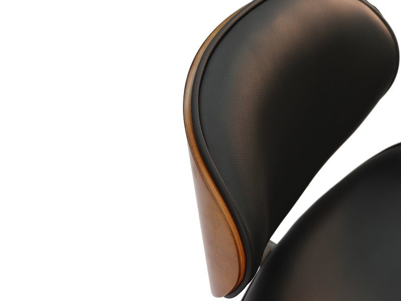 Eames Dining Side Chair - DSW Faux Leather | Black